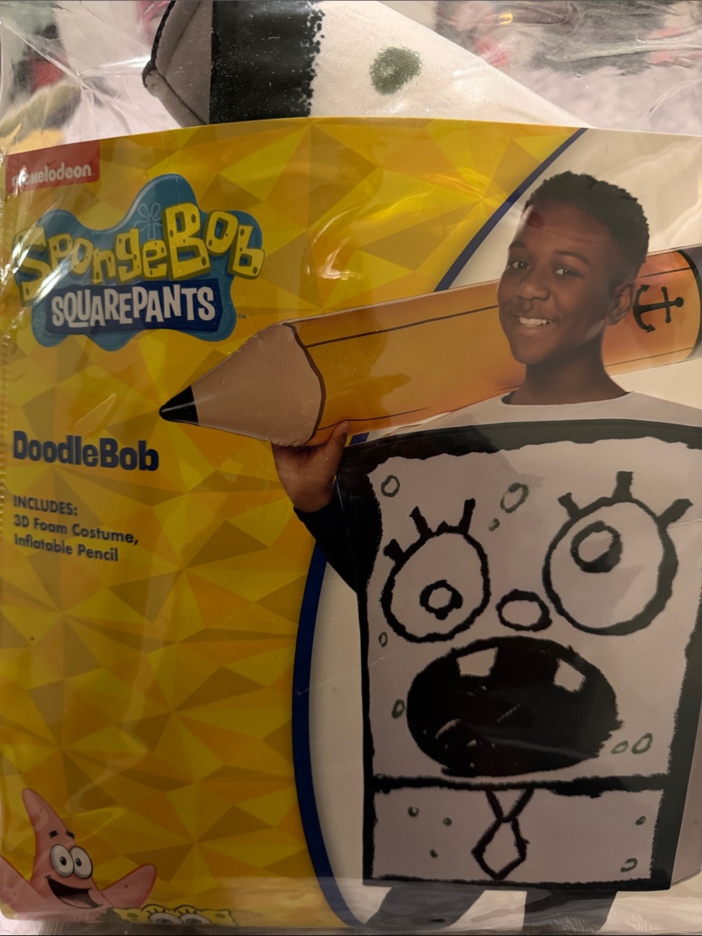 SpongeBob Squarepants DoodleBob Costume - White, Black, Yellow